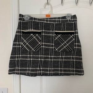 ZARA Houndstooth Skirt